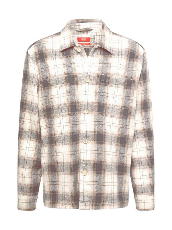 ESPRIT ESPRIT Srajca  kremna / rjava / bela