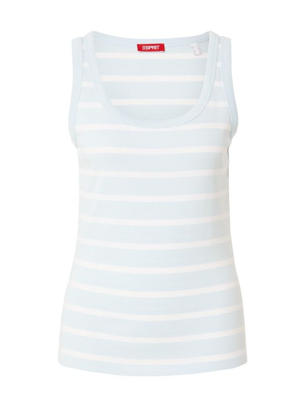 ESPRIT ESPRIT Top  pastelno modra / bela