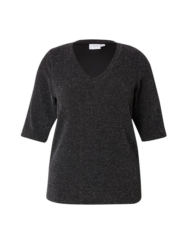 EVOKED EVOKED Majica 'VIELEINA'  črna