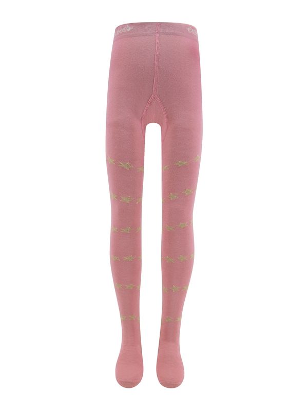 EWERS EWERS Hlačne nogavice 'Sterne'  zlata / svetlo roza
