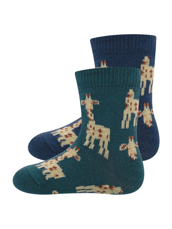 EWERS EWERS Nogavice  bež / mornarska / rjava / temno zelena