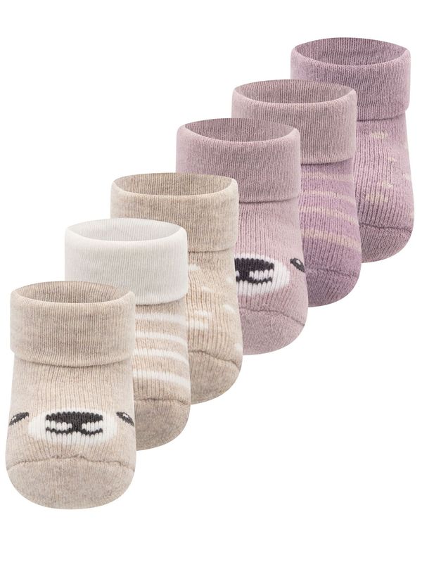 EWERS EWERS Nogavice  progasto bež / staro roza / črna / bela