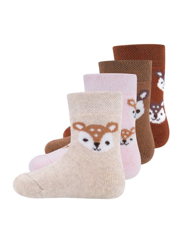 EWERS EWERS Nogavice  rjava / karamel / roza / pastelno roza / bela