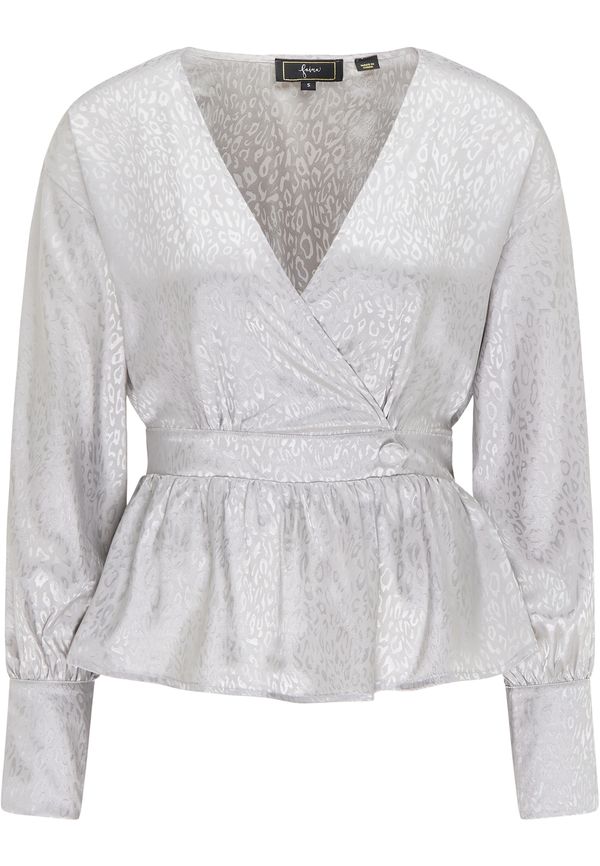 faina faina Bluza  srebrna