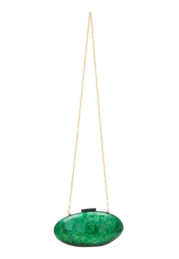 faina faina Pisemska torbica  zlata / zelena / žad