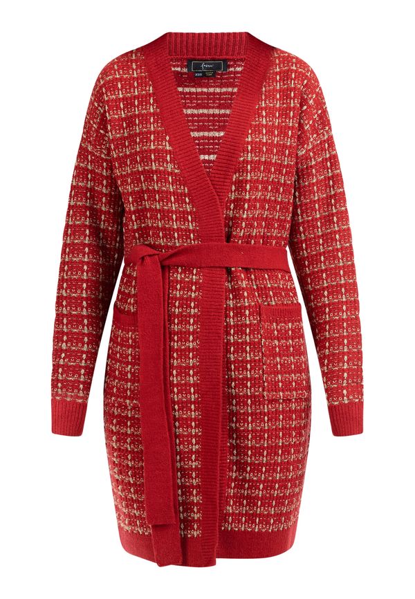 faina faina Pletena jopa 'Koosh'  rdeča / bela