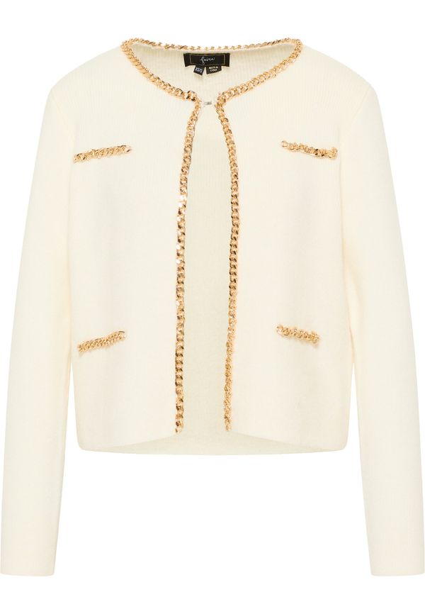 faina faina Pletena jopa  kremna / zlata