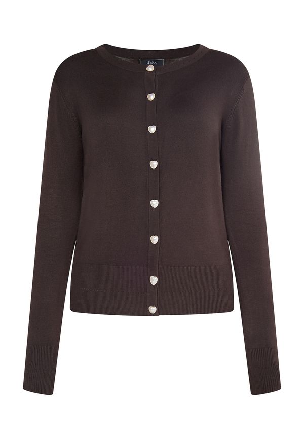 faina faina Pletena jopa  temno rjava