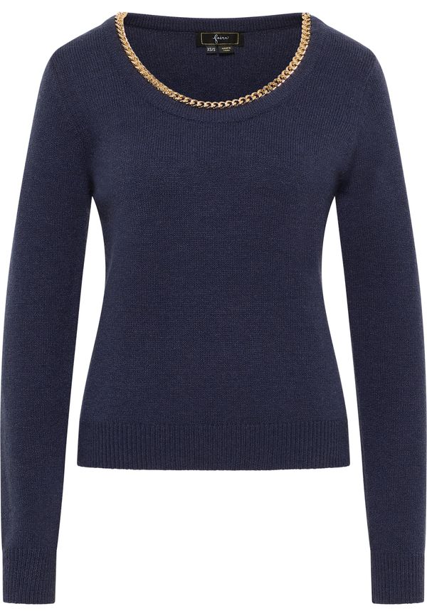 faina faina Pulover  marine / zlata