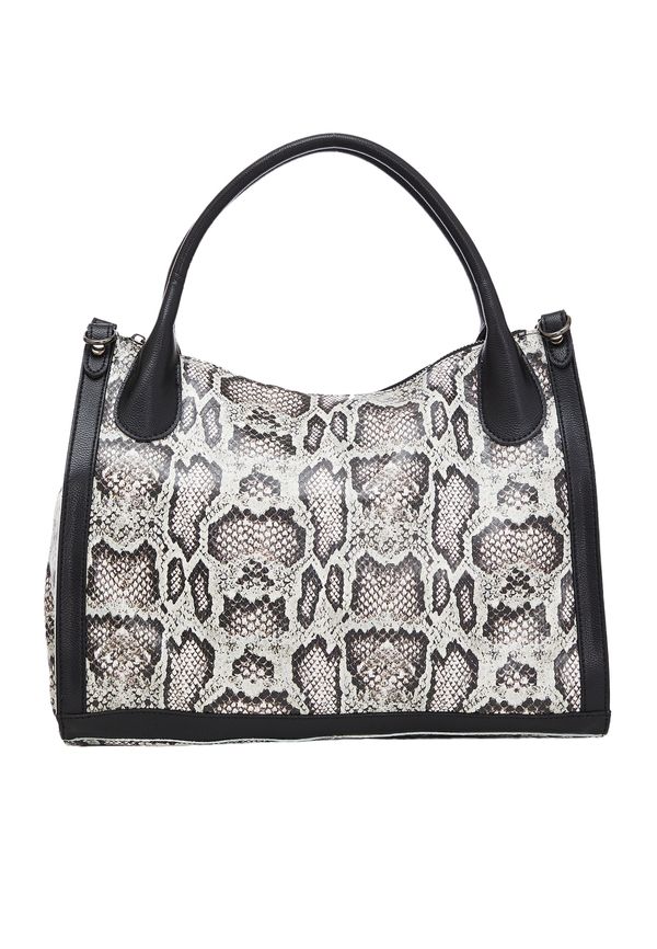 faina faina Ročna torbica  temno siva / črna / bela