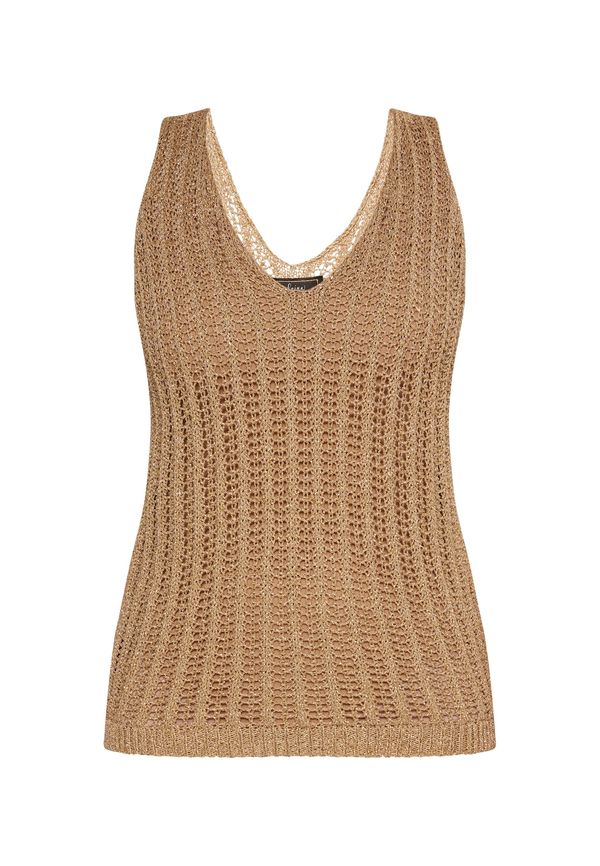 faina faina Top z naramnicami  zlata