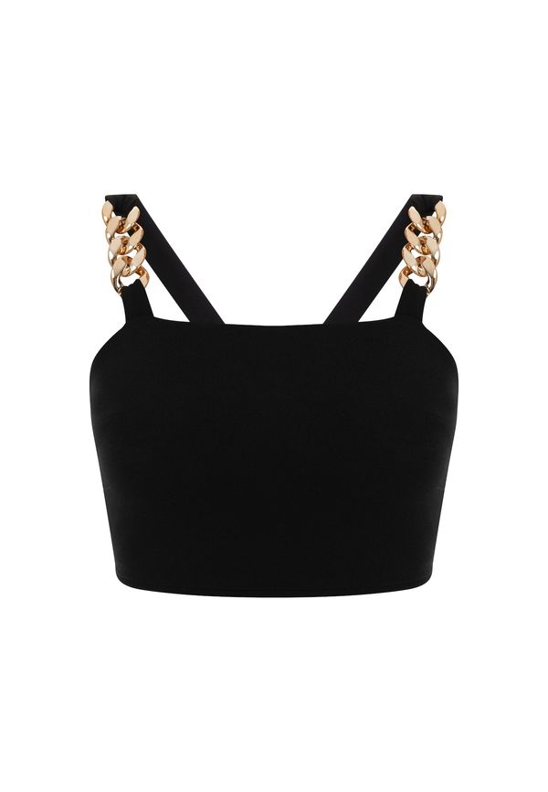 faina faina Top  zlata / črna