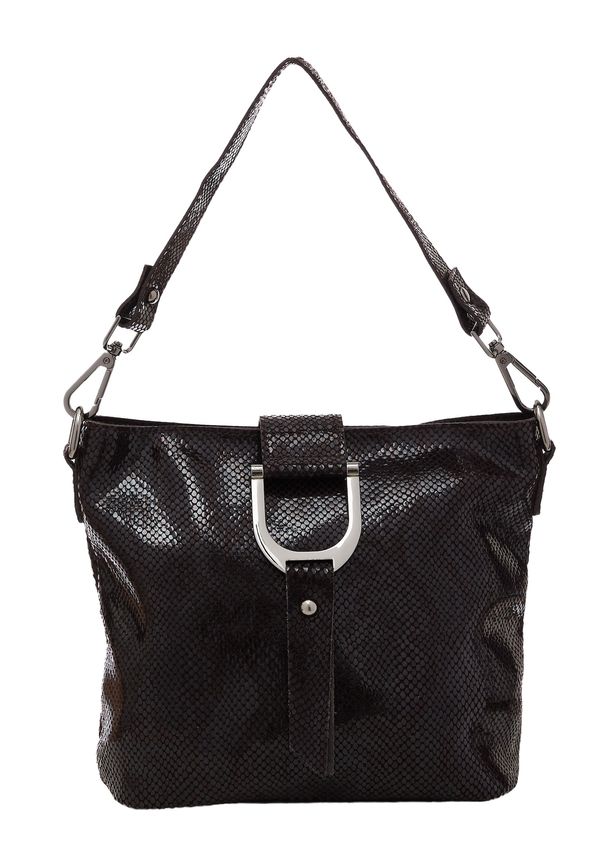 faina faina Torba za čez ramo  temno rjava / črna