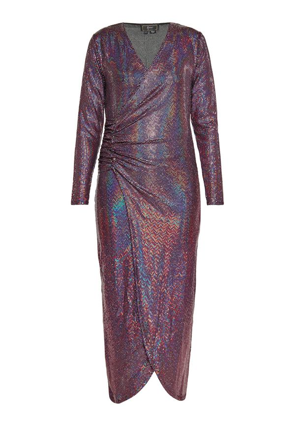 faina faina Večerna obleka  modra / temno roza / črna