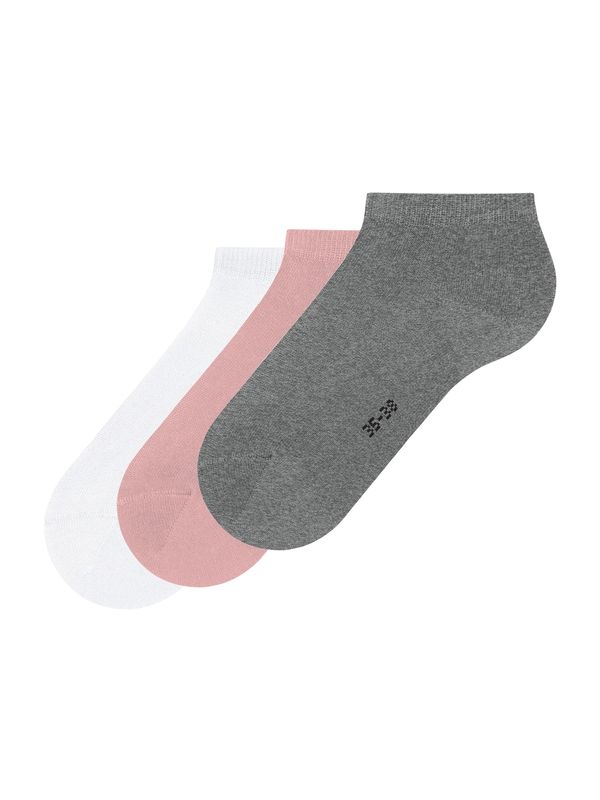 FALKE FALKE Nogavice  pegasto siva / roza / črna / bela