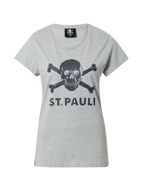 FC St. Pauli FC St. Pauli Majica 'Totenkopf'  antracit / pegasto siva