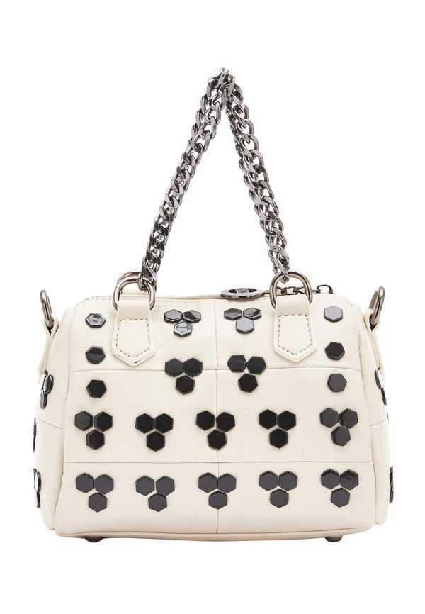 FELIPA FELIPA Ročna torbica  črna / srebrna / volneno bela