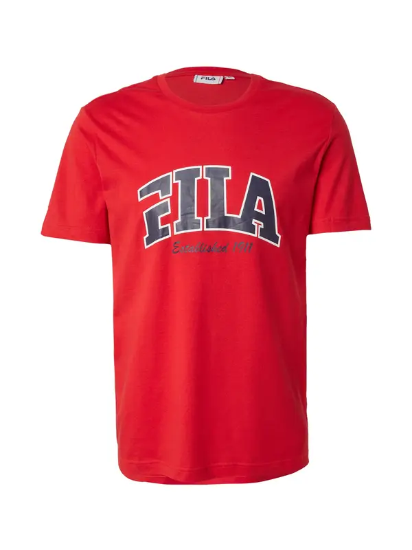 FILA FILA Funkcionalna majica 'LANAKEN'  rdeča / črna / bela