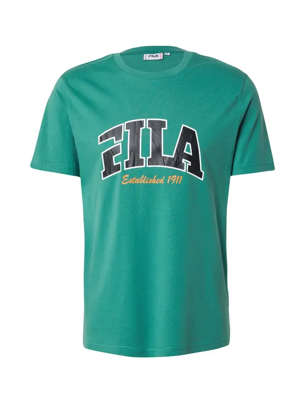 FILA FILA Funkcionalna majica 'LANAKEN'  rumena / žad / črna / bela