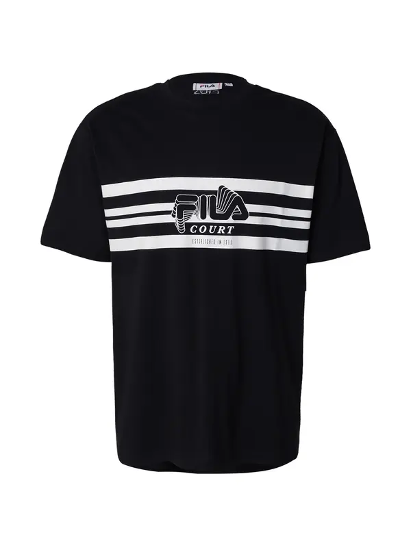 FILA FILA Funkcionalna majica 'LASNE'  črna / bela