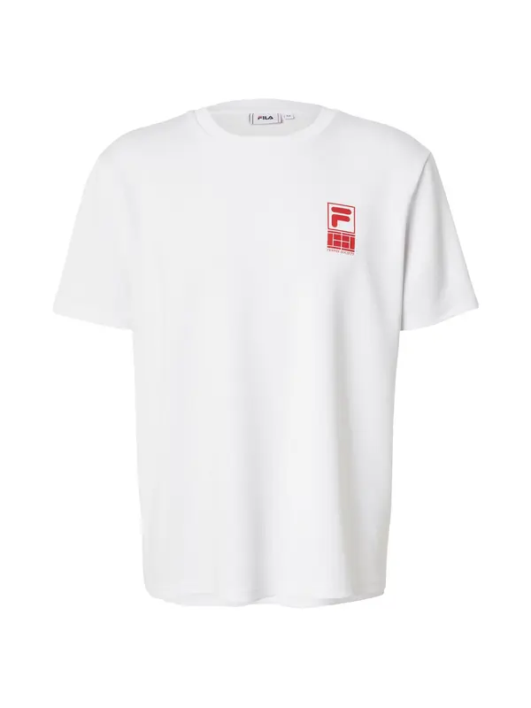 FILA FILA Funkcionalna majica 'LENNIK'  rdeča / off-bela
