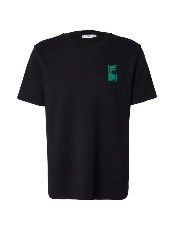 FILA FILA Funkcionalna majica 'LENNIK'  zelena / črna
