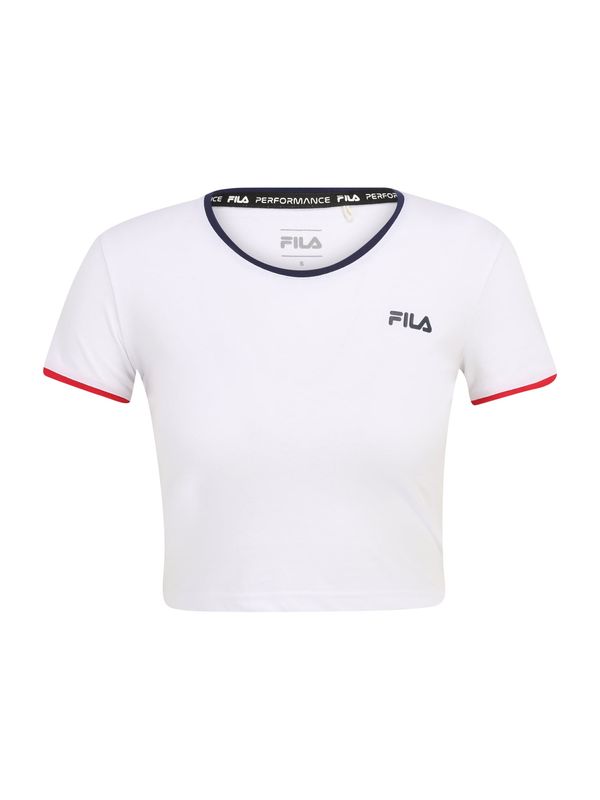 FILA FILA Funkcionalna majica 'TIVOLI'  mornarska / rdeča / bela