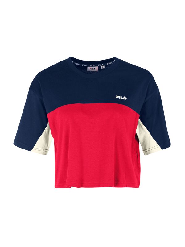 FILA FILA Majica 'BIRSTEIN'  bež / temno modra / rdeča