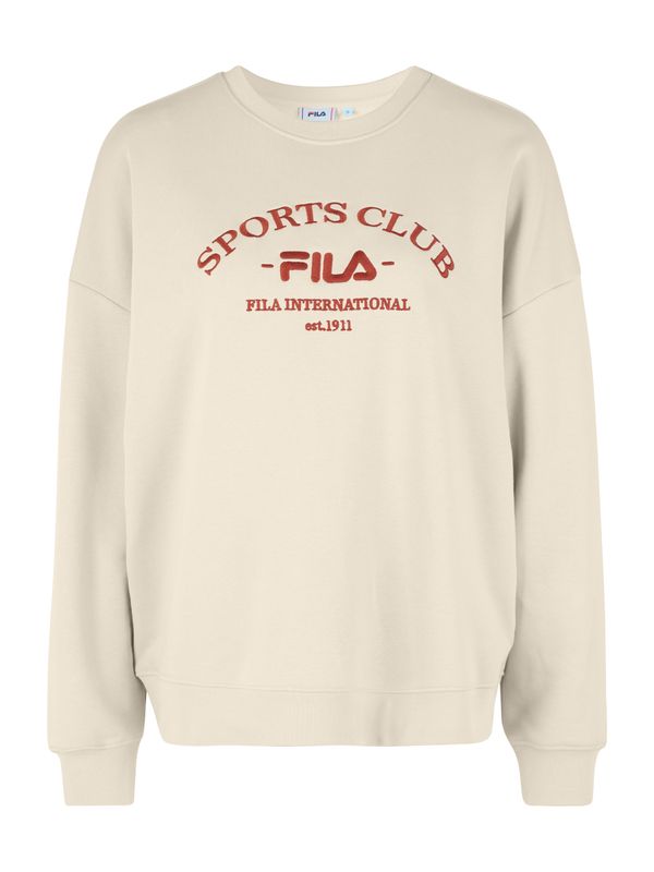 FILA FILA Majica 'BOROD'  rjasto rjava / volneno bela