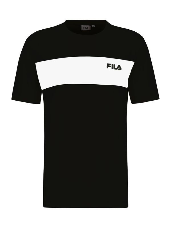 FILA FILA Majica  črna / bela