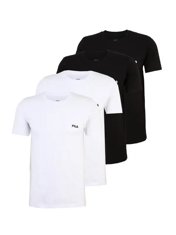 FILA FILA Majica  črna / bela
