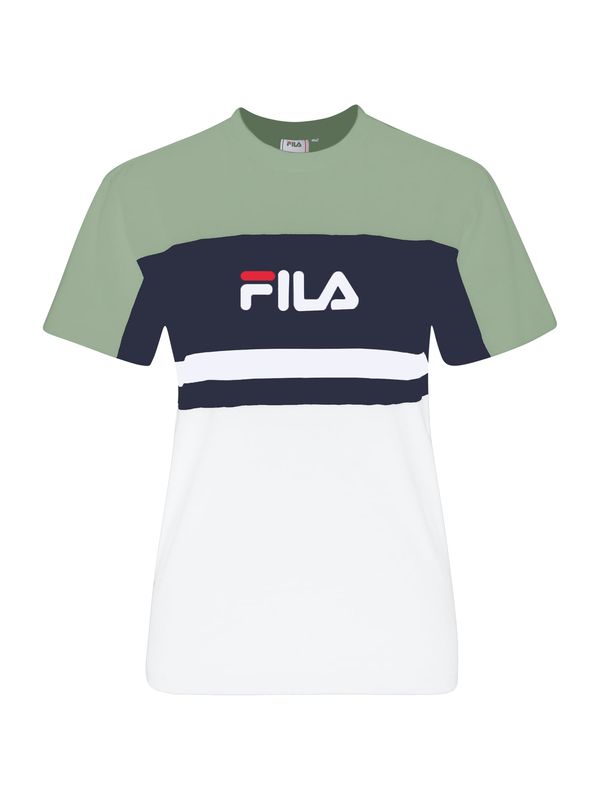 FILA FILA Majica 'LISHUI'  mornarska / zelena / bela