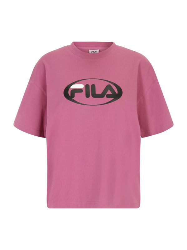FILA FILA Majica 'LUKA'  orhideja / črna / bela