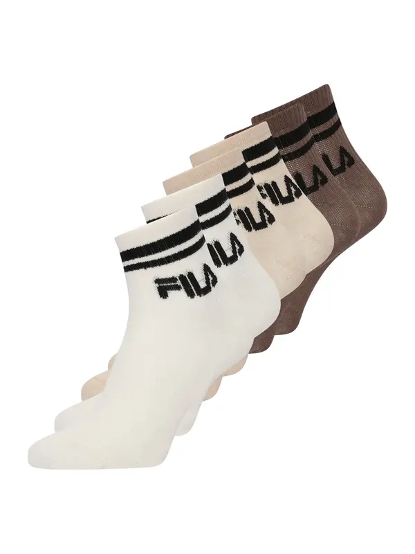 FILA FILA Nogavice 'Air'  ecru / kostanj rjava / svetlo rjava / črna