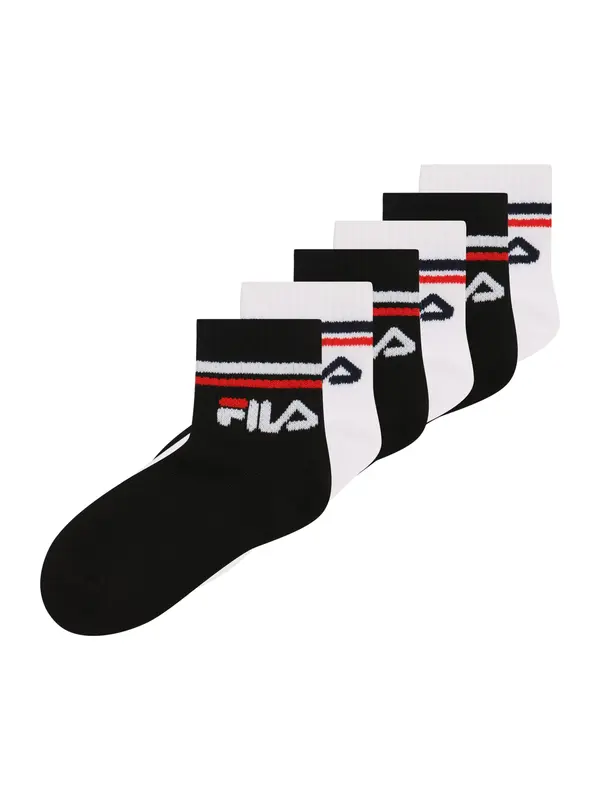 FILA FILA Nogavice  rdeča / črna / bela