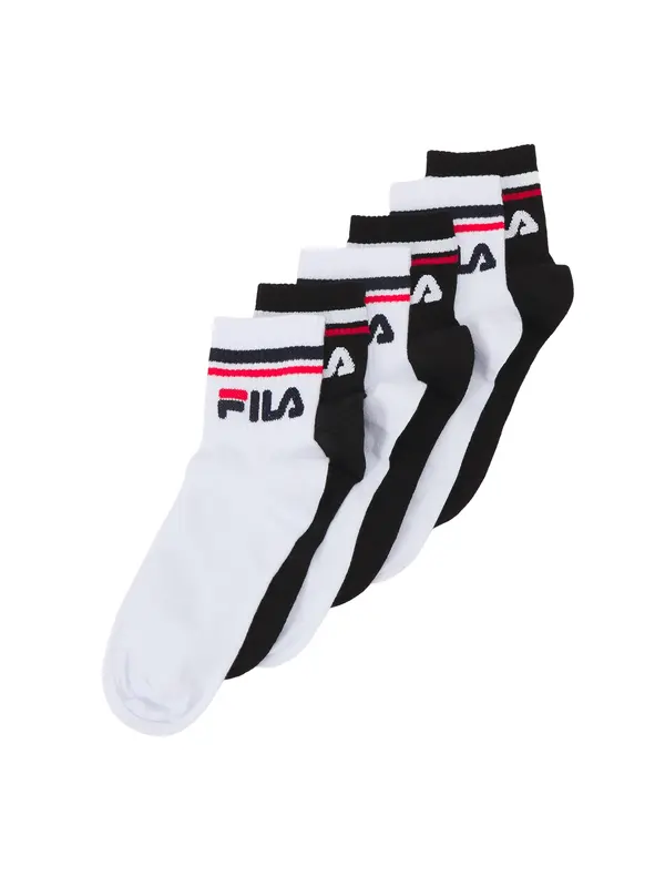 FILA FILA Nogavice  rdeča / črna / bela