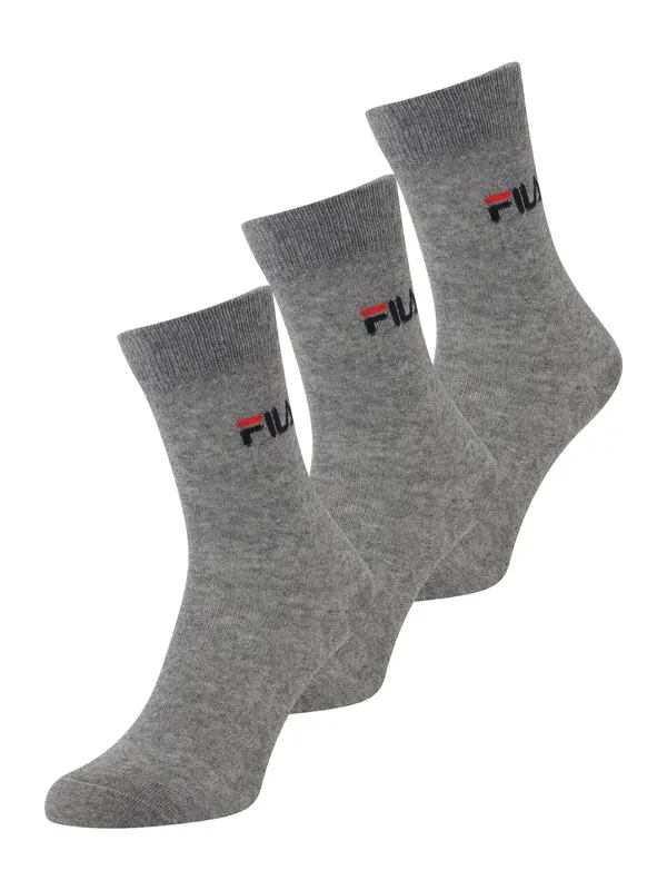 FILA FILA Nogavice  siva / črna