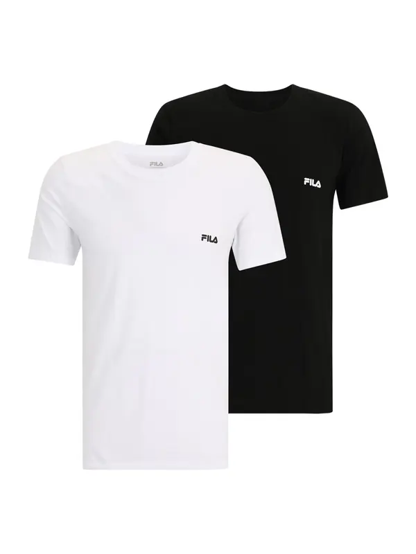 FILA FILA Spodnja majica  črna / bela