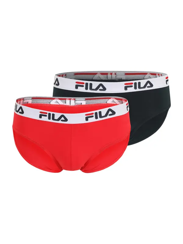 FILA FILA Spodnje hlačke  rdeča / črna / bela