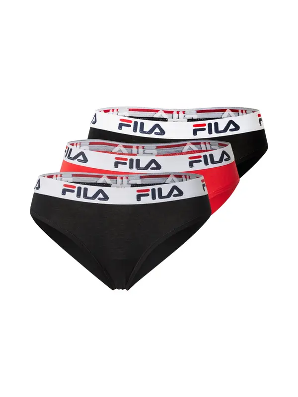 FILA FILA Spodnje hlačke  živo rdeča / črna / bela