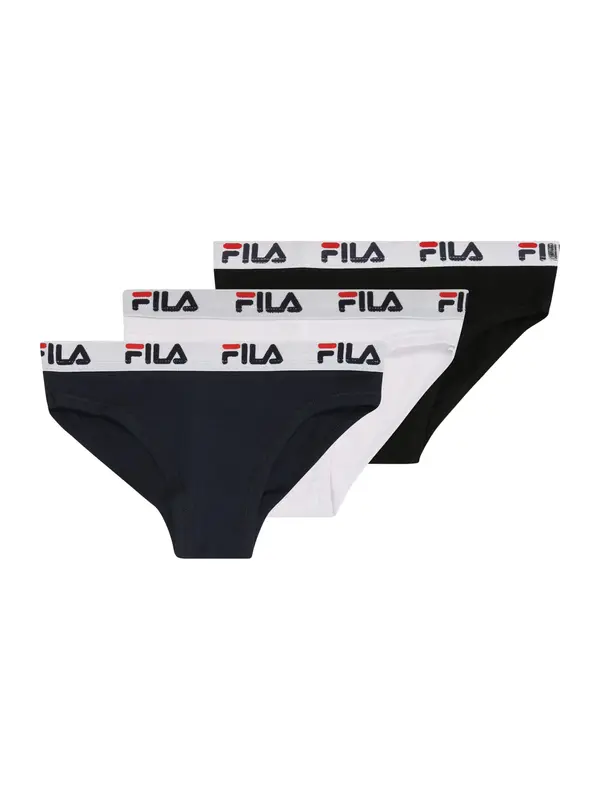FILA FILA Spodnjice  živo rdeča / črna / bela / off-bela