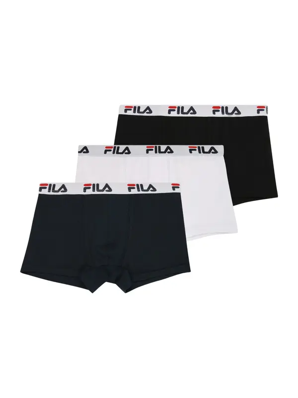FILA FILA Spodnjice  živo rdeča / črna / bela / off-bela