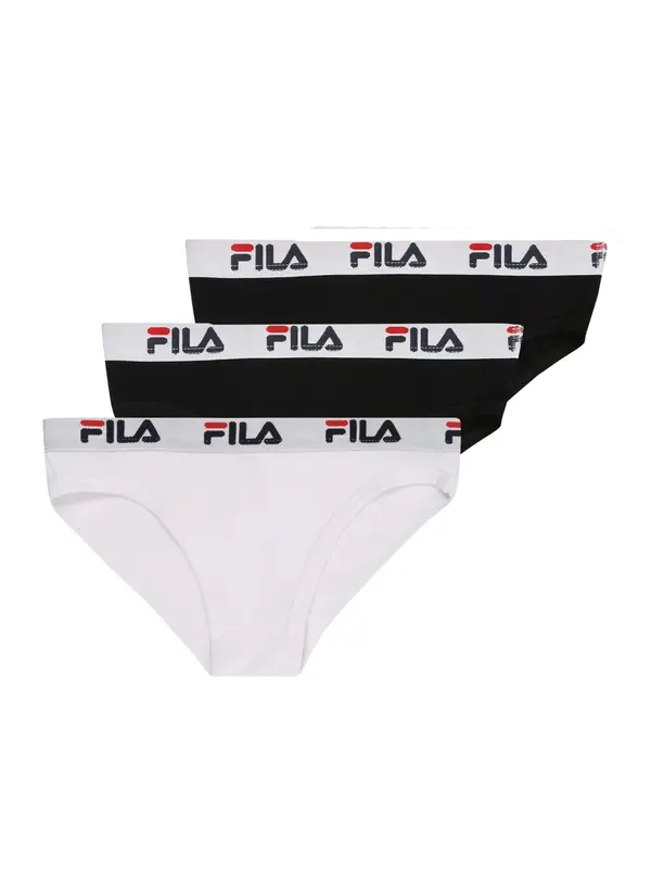 FILA FILA Spodnjice  živo rdeča / črna / off-bela