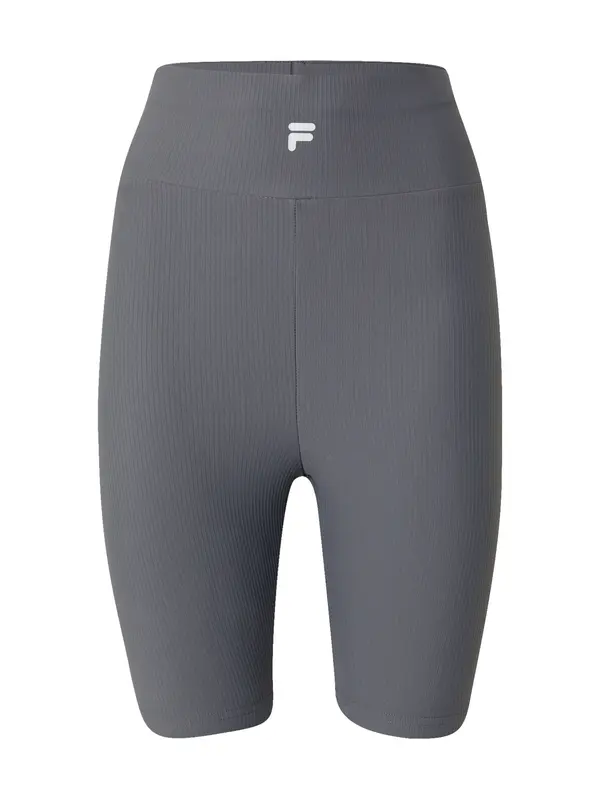 FILA FILA Športne hlače  siva / bela