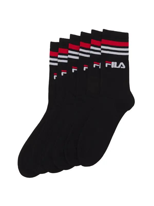 FILA FILA Športne nogavice  rdeča / črna / bela