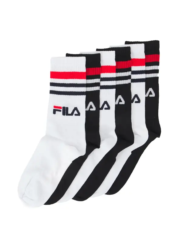 FILA FILA Športne nogavice  rdeča / črna / bela
