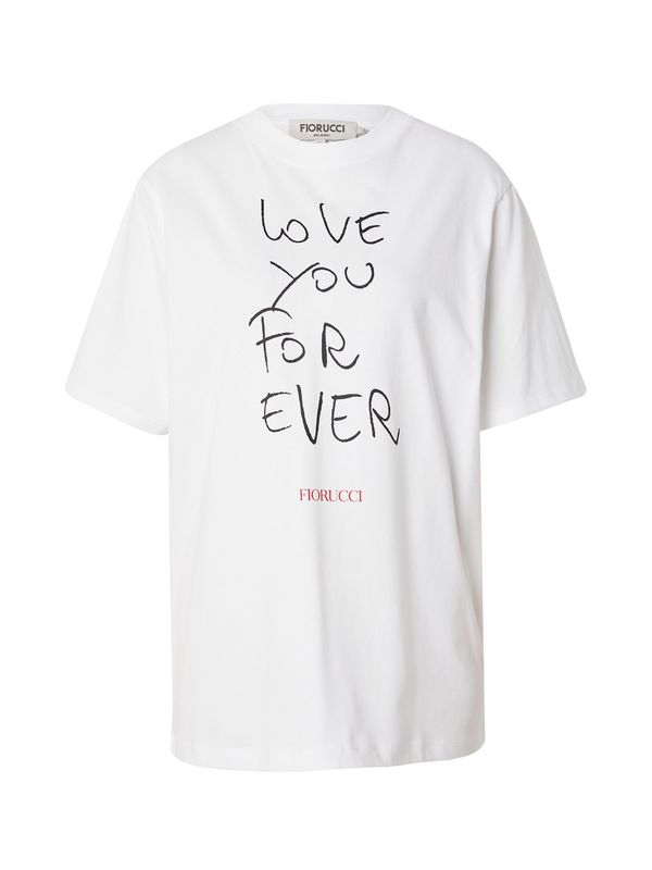 Fiorucci Fiorucci Majica 'LoveYouForever'  rdeča / črna / bela