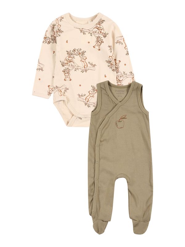 Fixoni Fixoni Komplet  svetlo bež / oker / kaki