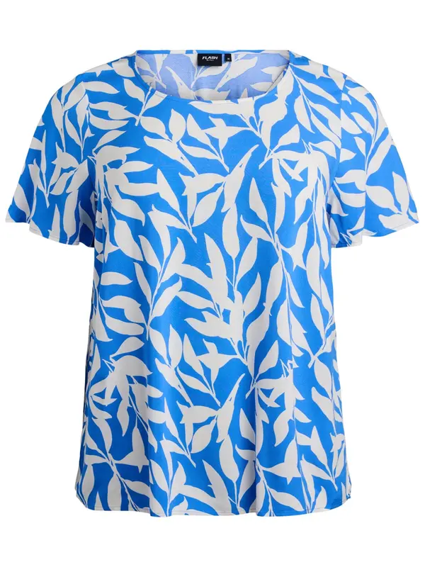 Flash by Zizzi Flash by Zizzi Bluza 'Flbilly'  modra / bela