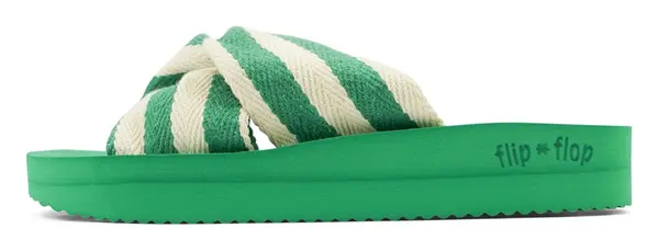 FLIP*FLOP FLIP*FLOP Nizki natikači  zelena / naravno bela